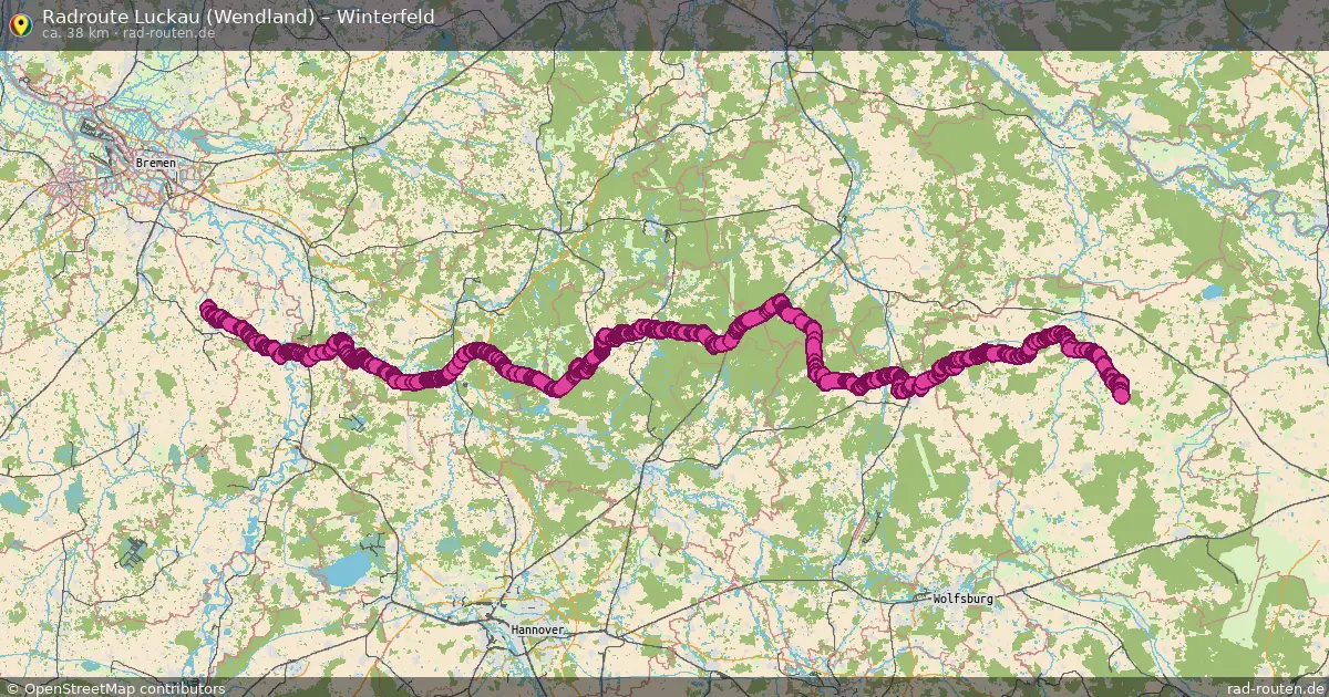 Radtour Luckau (Wendland) – Winterfeld