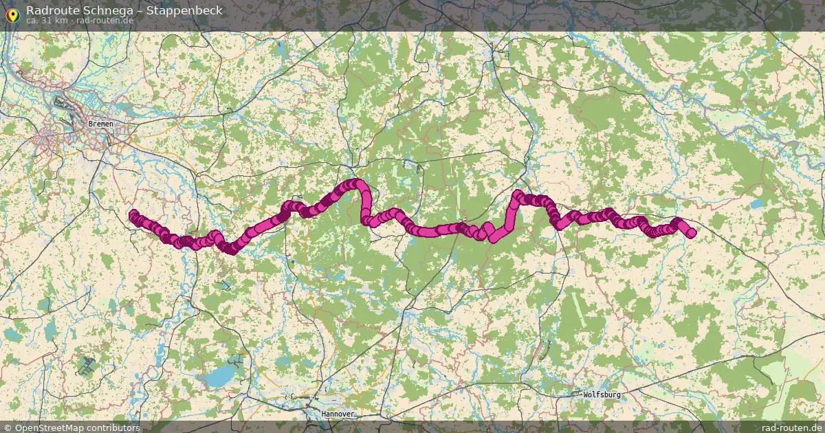 Fahrradroute Schnega – Stappenbeck