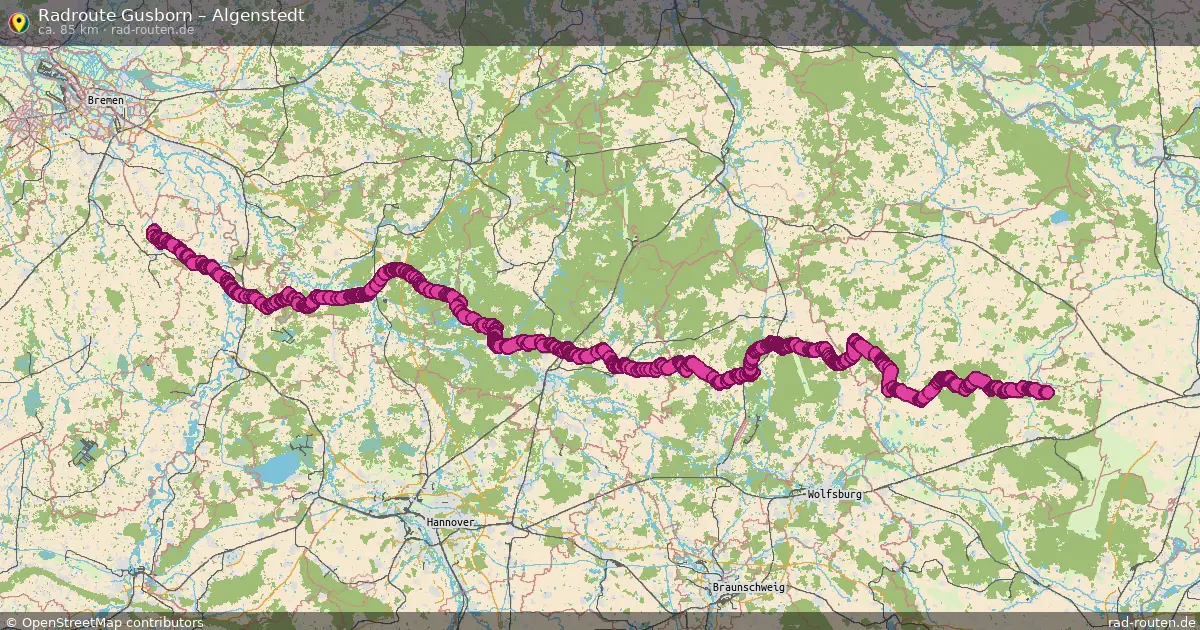 Fahrradroute Wustrow – Algenstedt