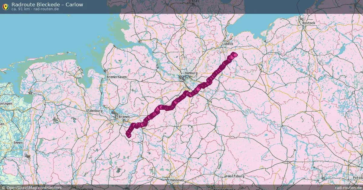 Radtour Bleckede – Carlow