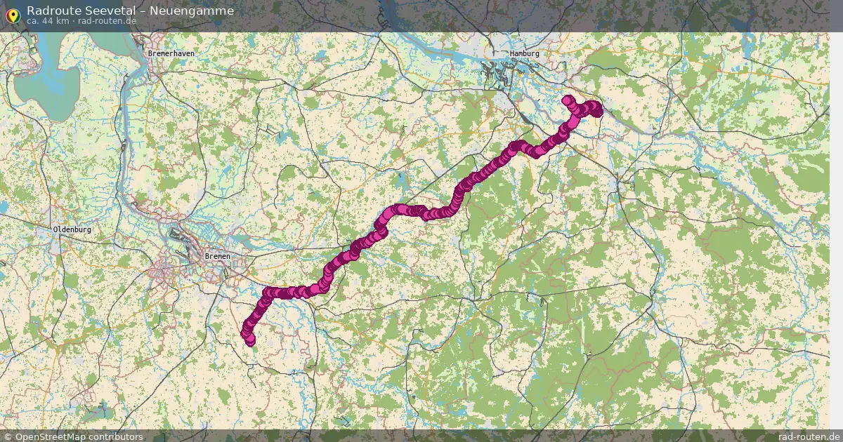 Fahrradroute Lüne-Moorfeld – Neuengamme (38 km) – Rad-Routen.de