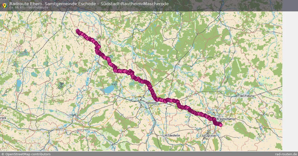 Radtour Ehem. Samtgemeinde Eschede – Südstadt-Rautheim-Mascherode