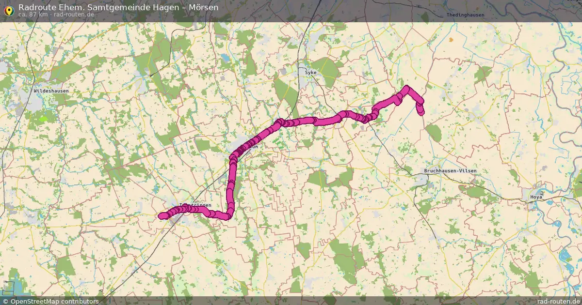 Fahrradroute Ehem. Samtgemeinde Hagen – Mörsen