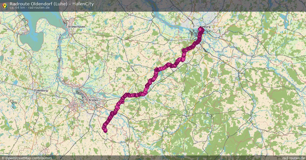 Radtour Oldendorf (Luhe) – Hafencity