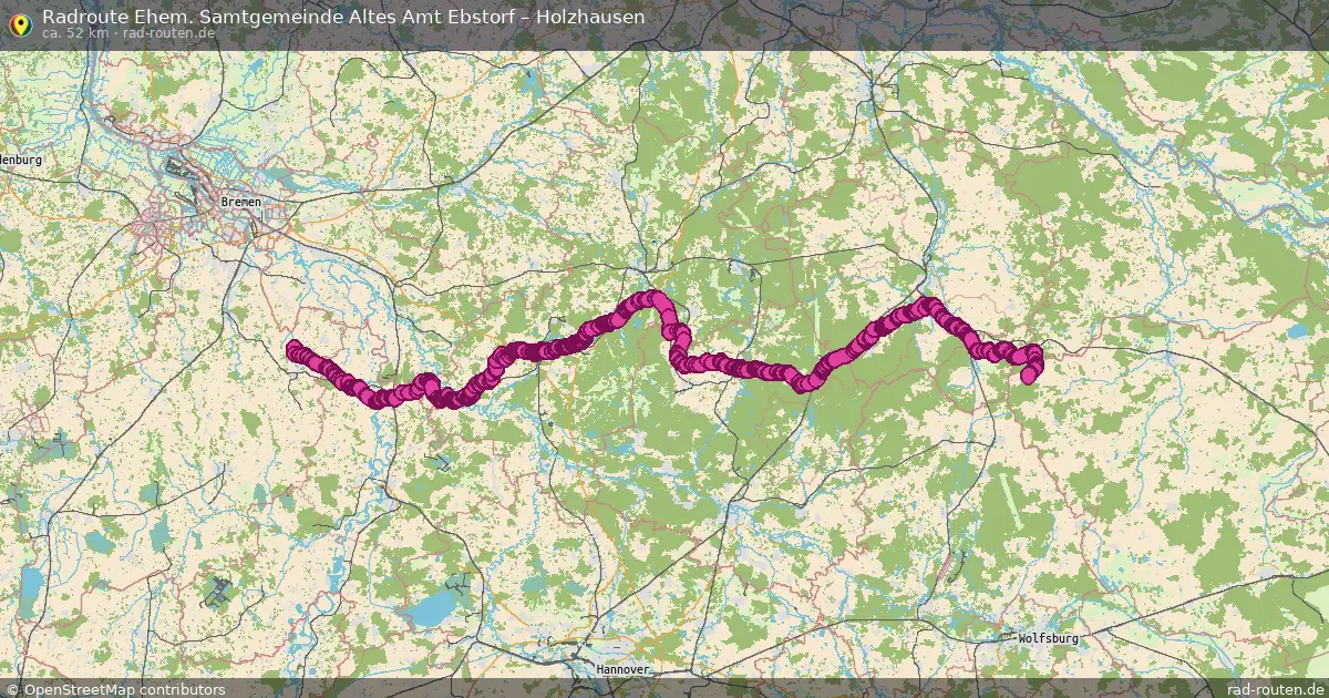Fahrradroute Deutsch Evern – Holzhausen (60 km) – Rad-Routen.de