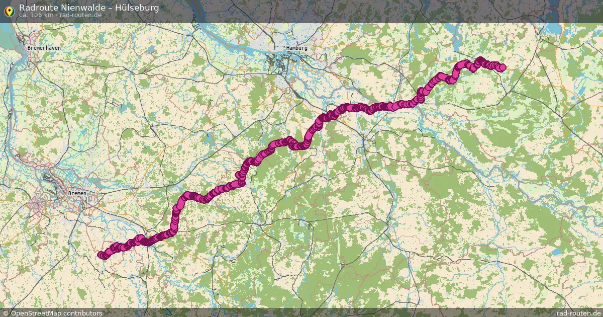 Fahrradroute Neetze – Hülseburg (79 km) – Rad-Routen.de