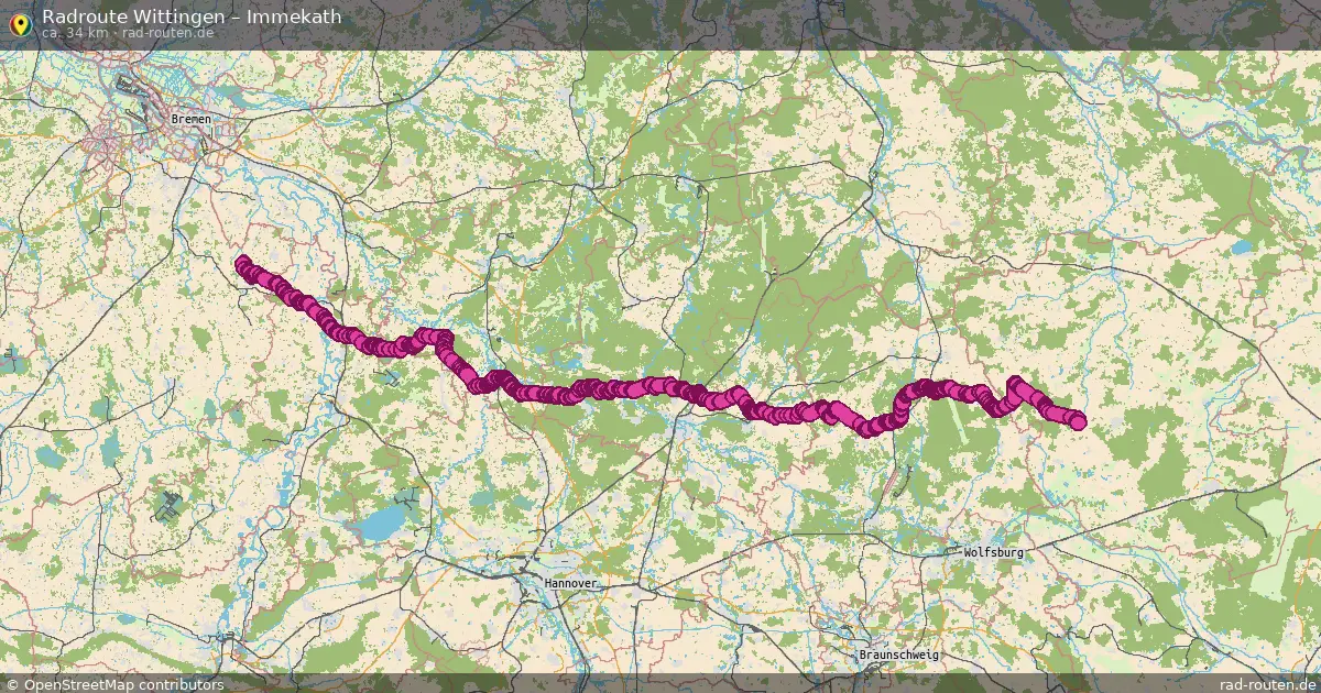 Fahrradroute Ehem. Samtgemeinde Bevensen – Immekath (81 km) – Rad-Routen.de