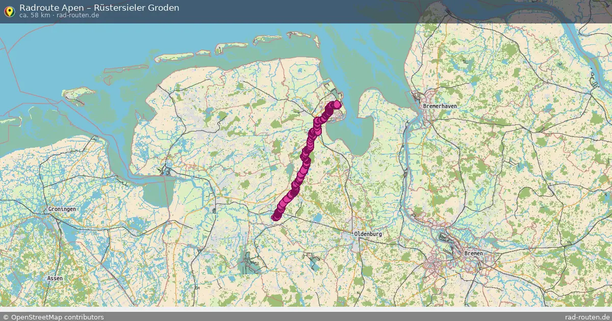 Radtour Apen – Rüstersieler Groden