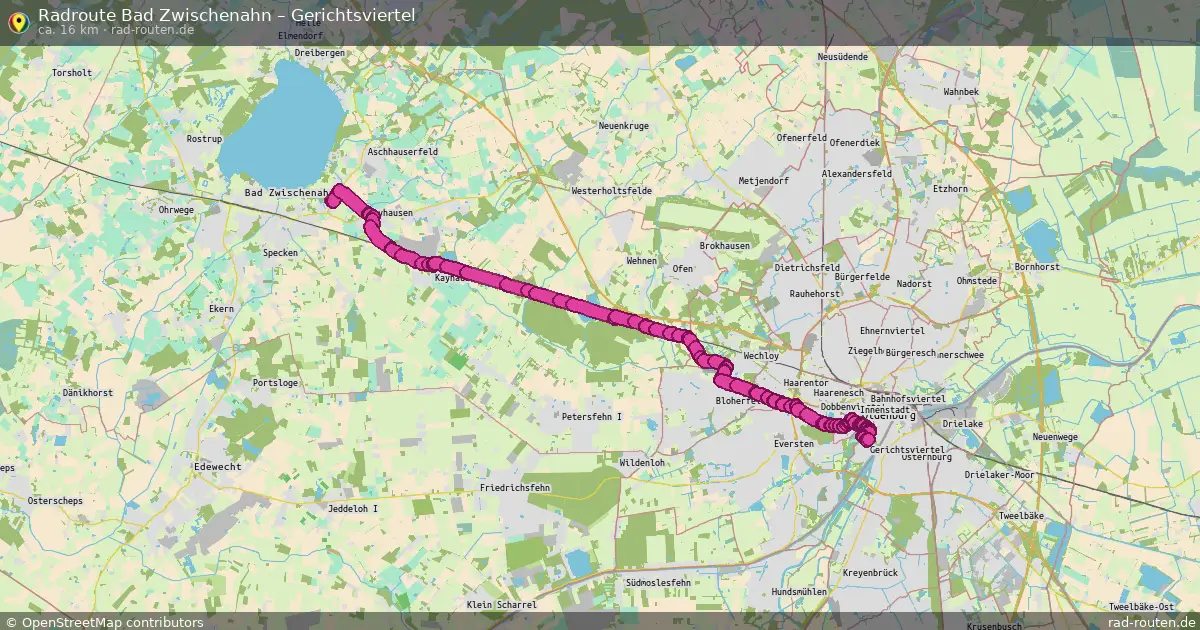 Radtour Bad Zwischenahn – Gerichtsviertel