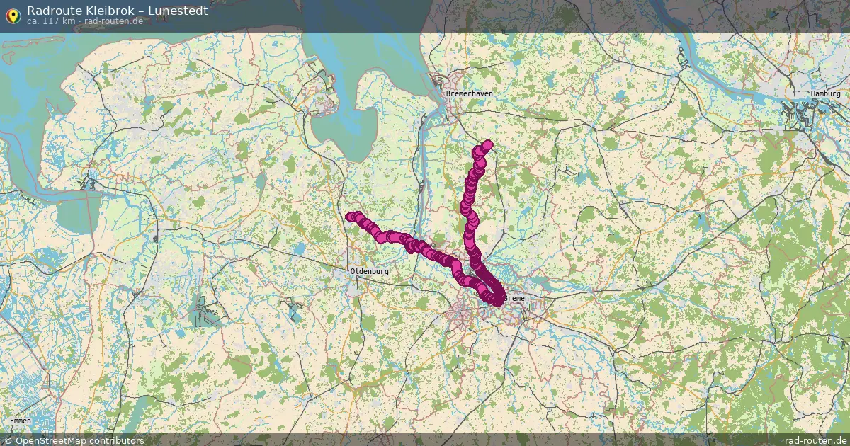 Radtour Kleibrok – Lunestedt