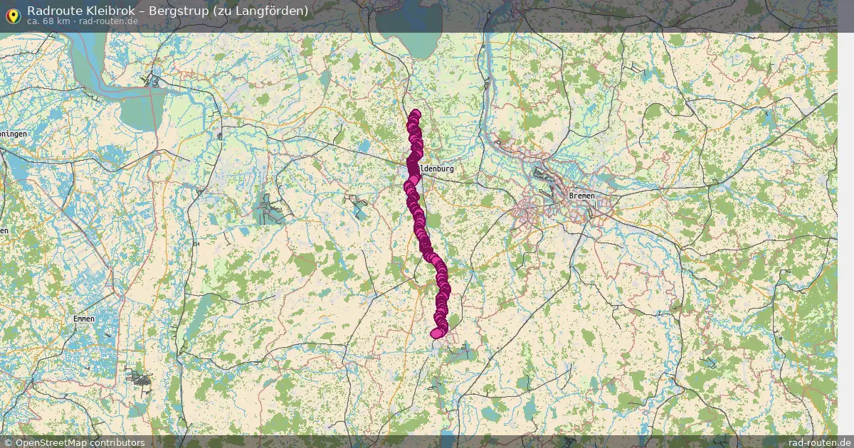 Radtour Kleibrok – Bergstrup (Zu Langförden)