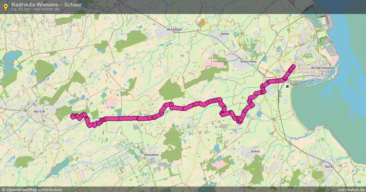 Fahrradroute Wiesens – Schaar (45 km) – Rad-Routen.de