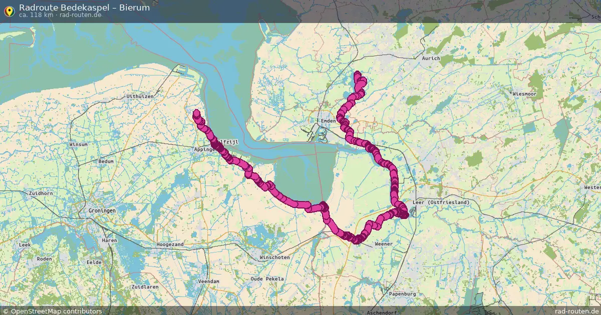 Radtour Bedekaspel – Bierum
