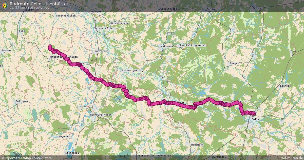 Fahrradroute Celle – Hanstedt