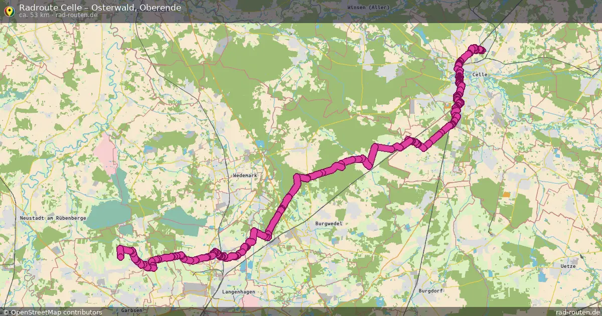 Radtour Celle – Osterwald, Oberende