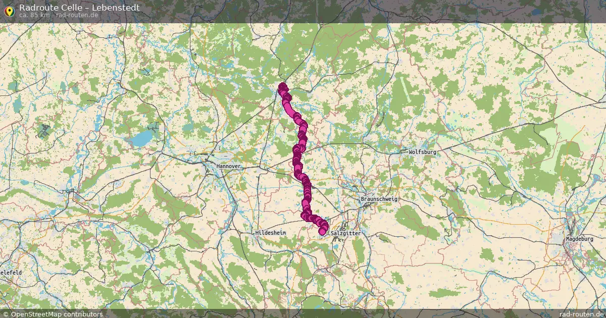 Fahrradroute Celle – Lebenstedt