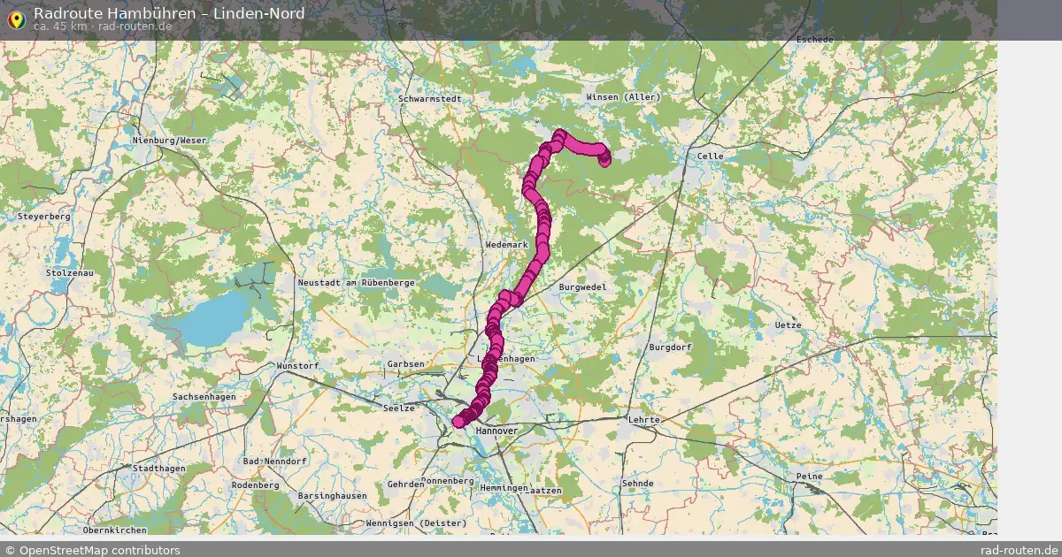 Radtour Hambühren – Linden-Nord