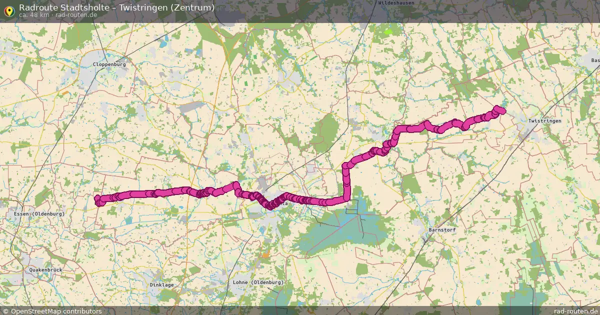 Radtour Stadtsholte – Twistringen (Zentrum)