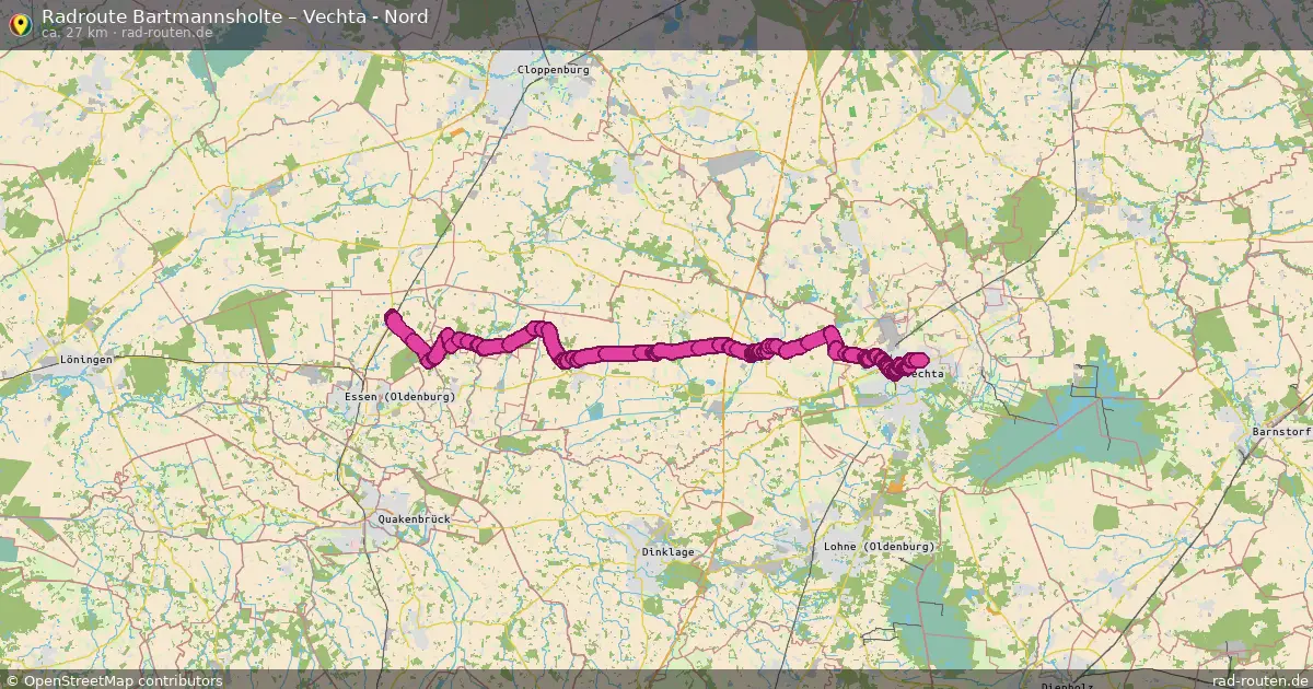 Radtour Bartmannsholte – Vechta - Nord