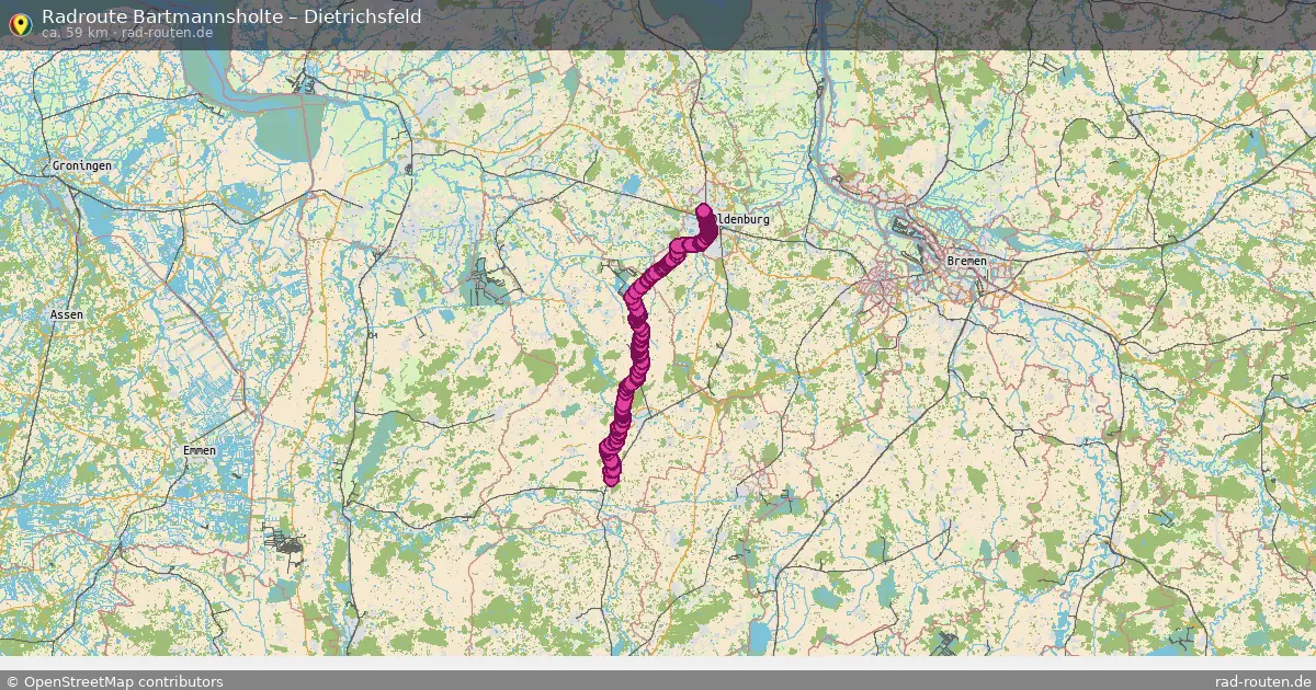 Radtour Bartmannsholte – Dietrichsfeld