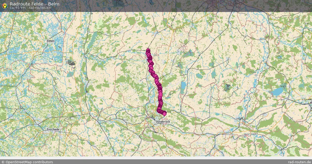 Fahrradroute Felde – Belm