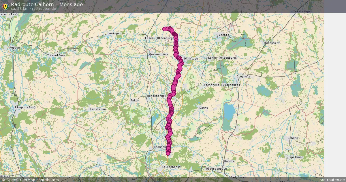 Radtour Calhorn – Menslage