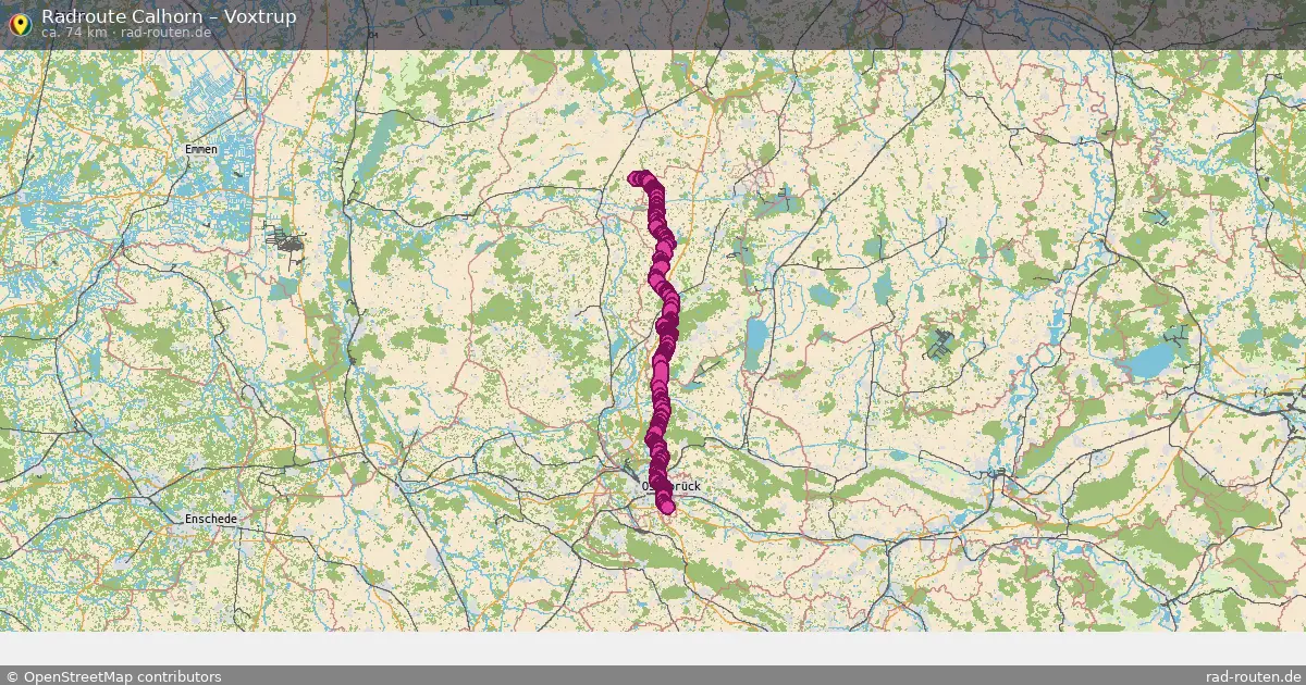 Fahrradroute Calhorn – Voxtrup