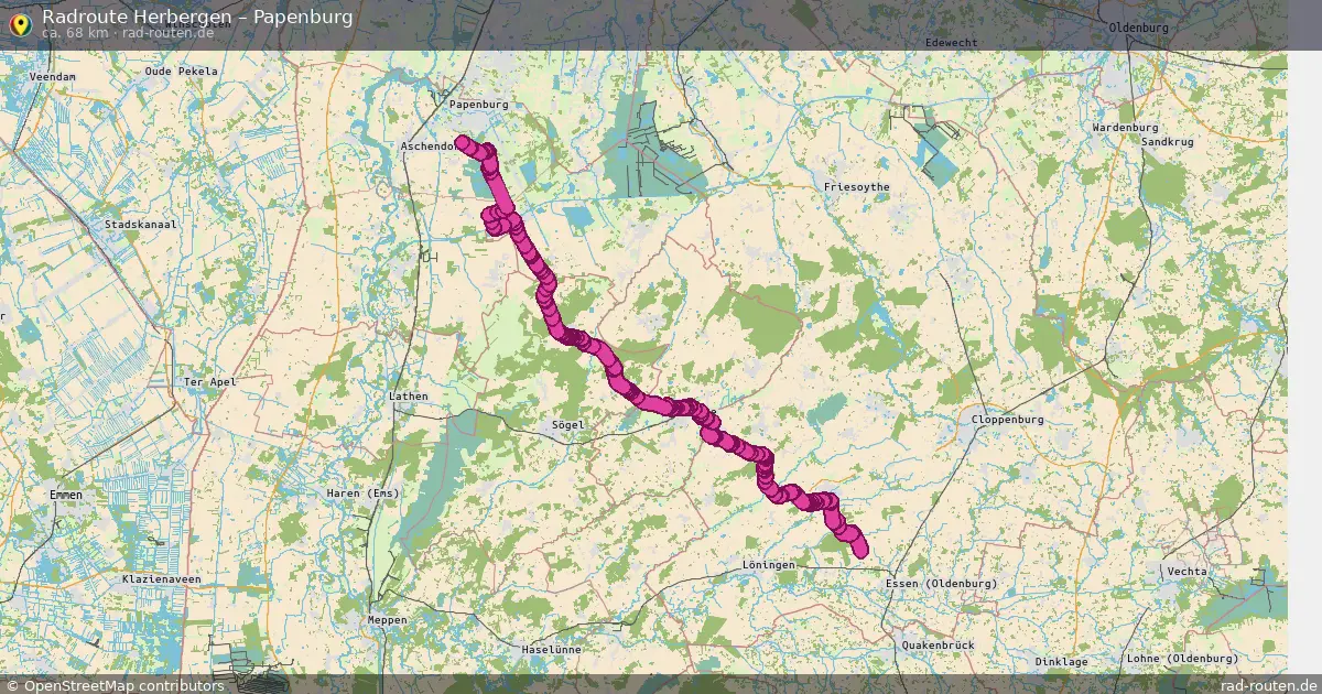 Radtour Herbergen – Papenburg
