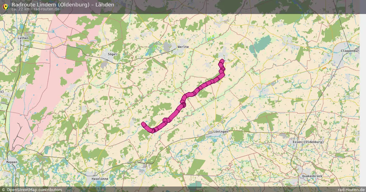 Radtour Lindern (Oldenburg) – Lähden