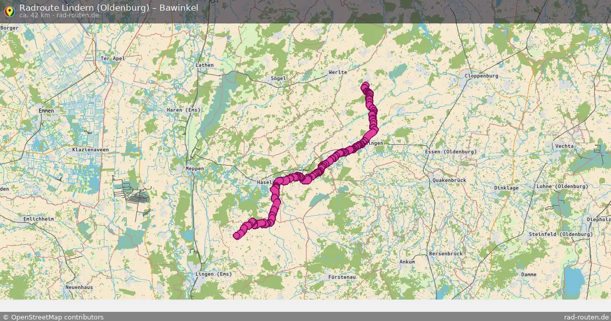 Radtour Lindern (Oldenburg) – Bawinkel