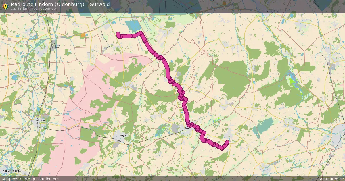 Radtour Lindern (Oldenburg) – Surwold