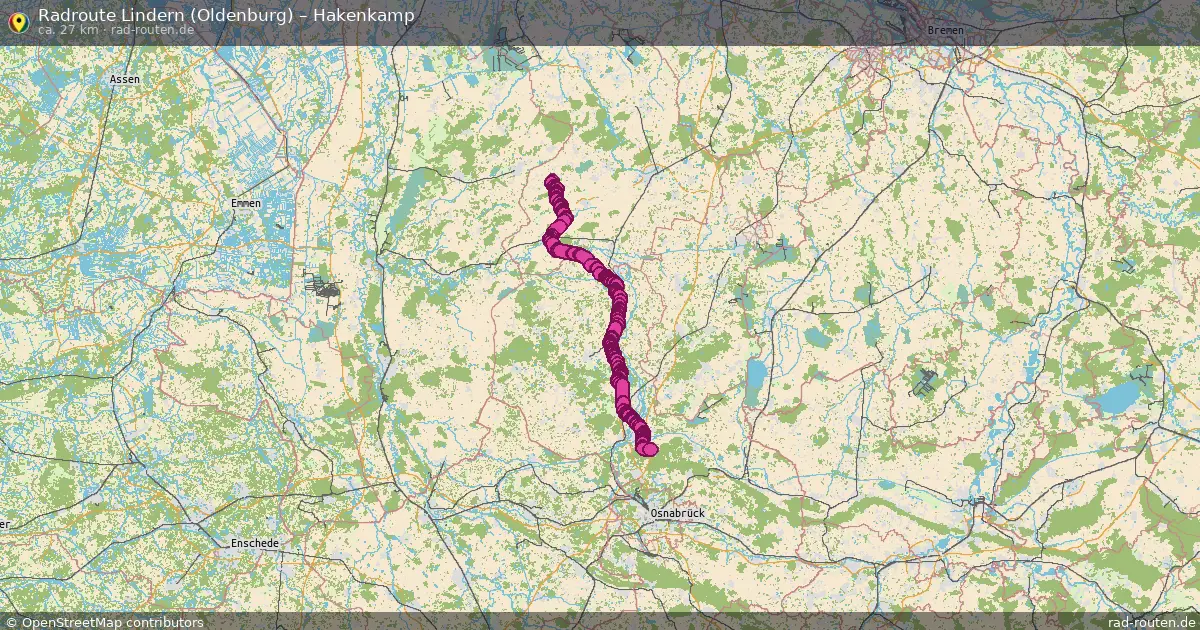 Radtour Lindern (Oldenburg) – Hakenkamp