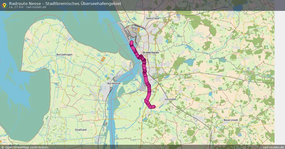 Radtour Nesse – Stadtbremisches Überseehafengebiet