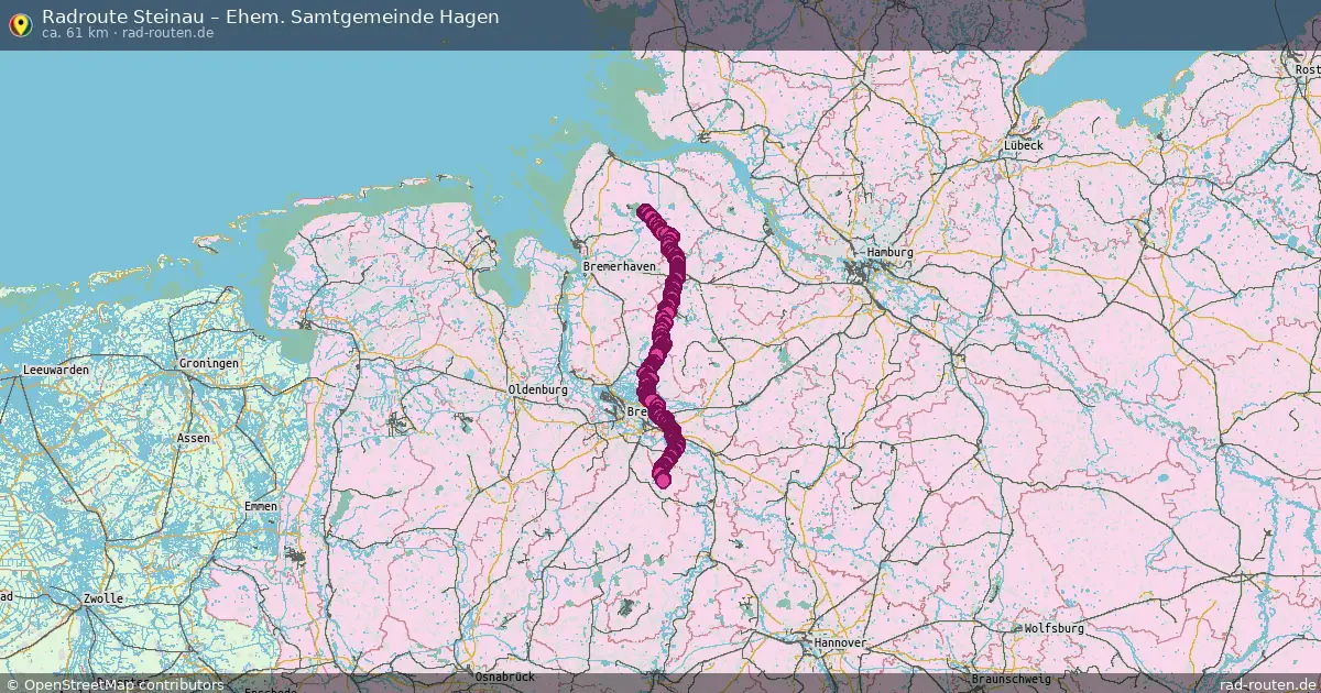 Fahrradroute Steinau – Ehem. Samtgemeinde Hagen
