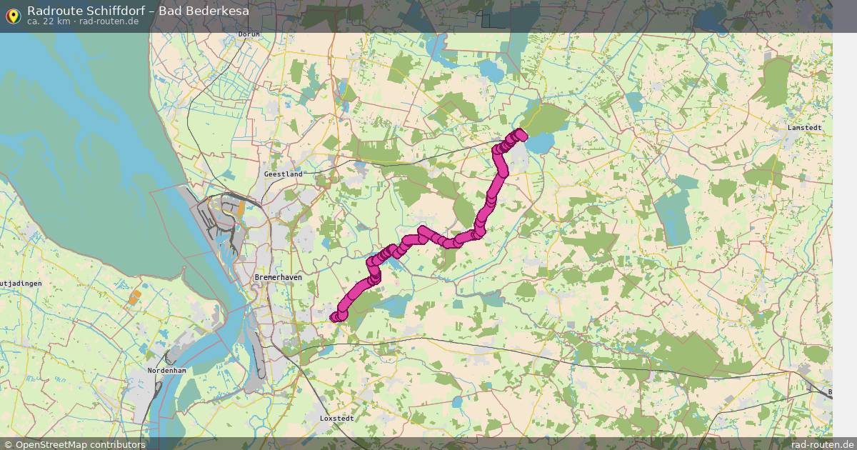 Fahrradroute Schiffdorf – Bad Bederkesa