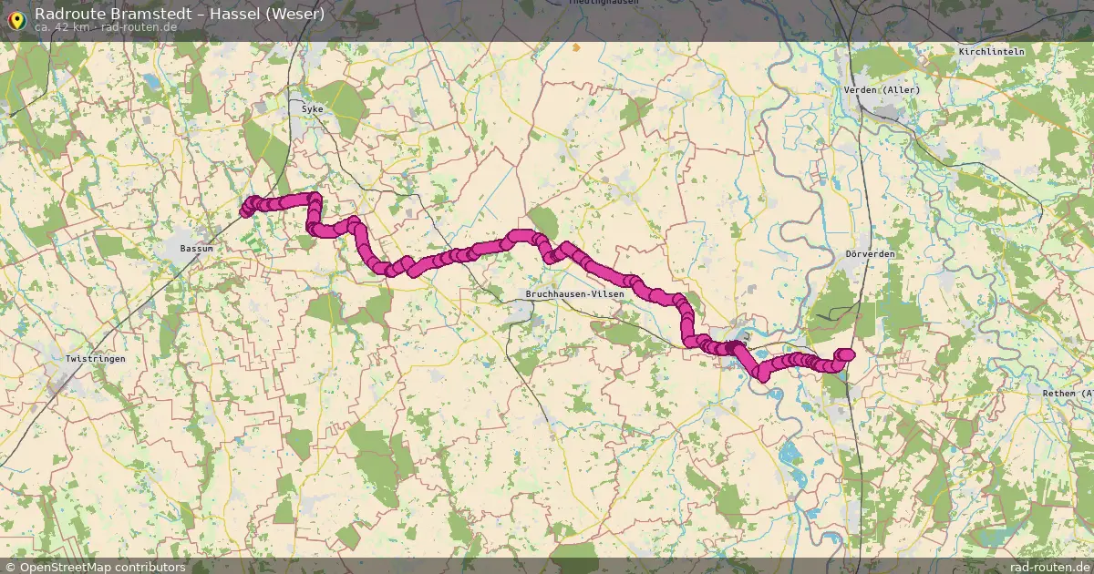 Radtour Bramstedt – Hassel (Weser)