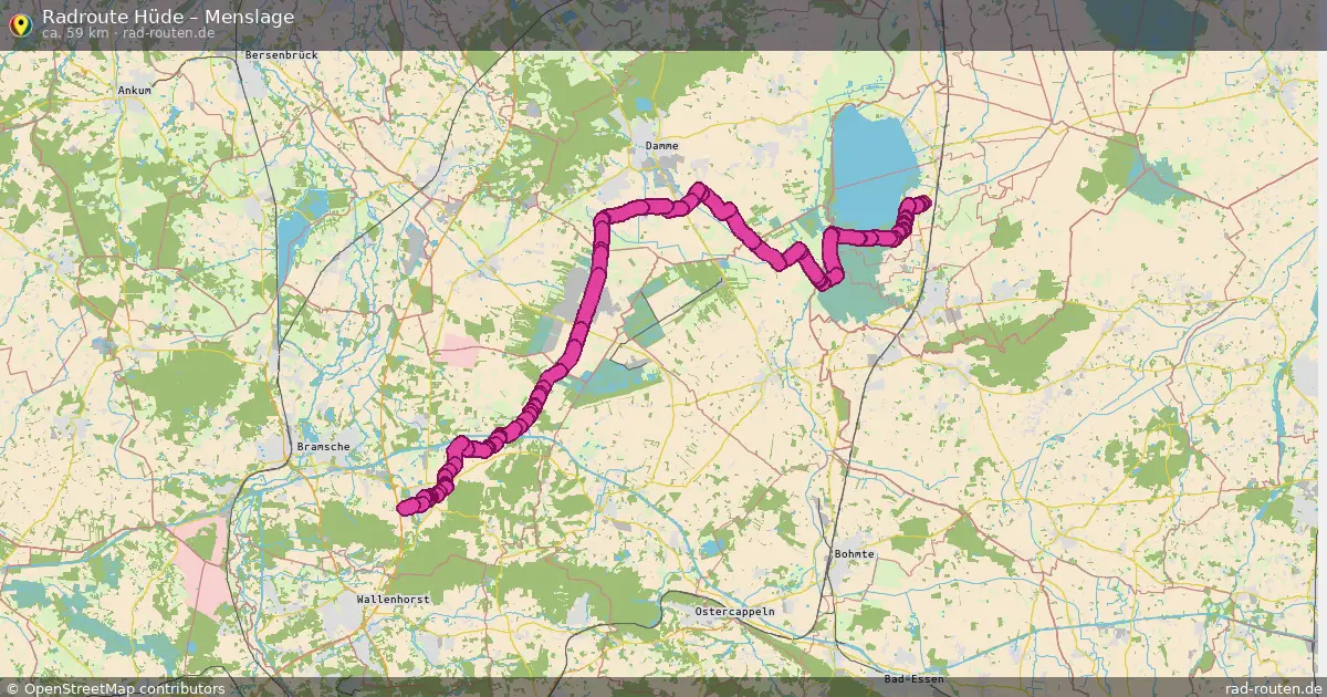 Radtour Hüde – Menslage