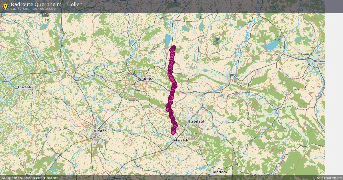 Fahrradroute Quernheim – Hollen