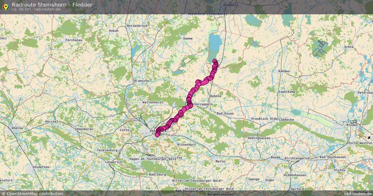 Fahrradroute Stemshorn – Fledder (36 km) – Rad-Routen.de