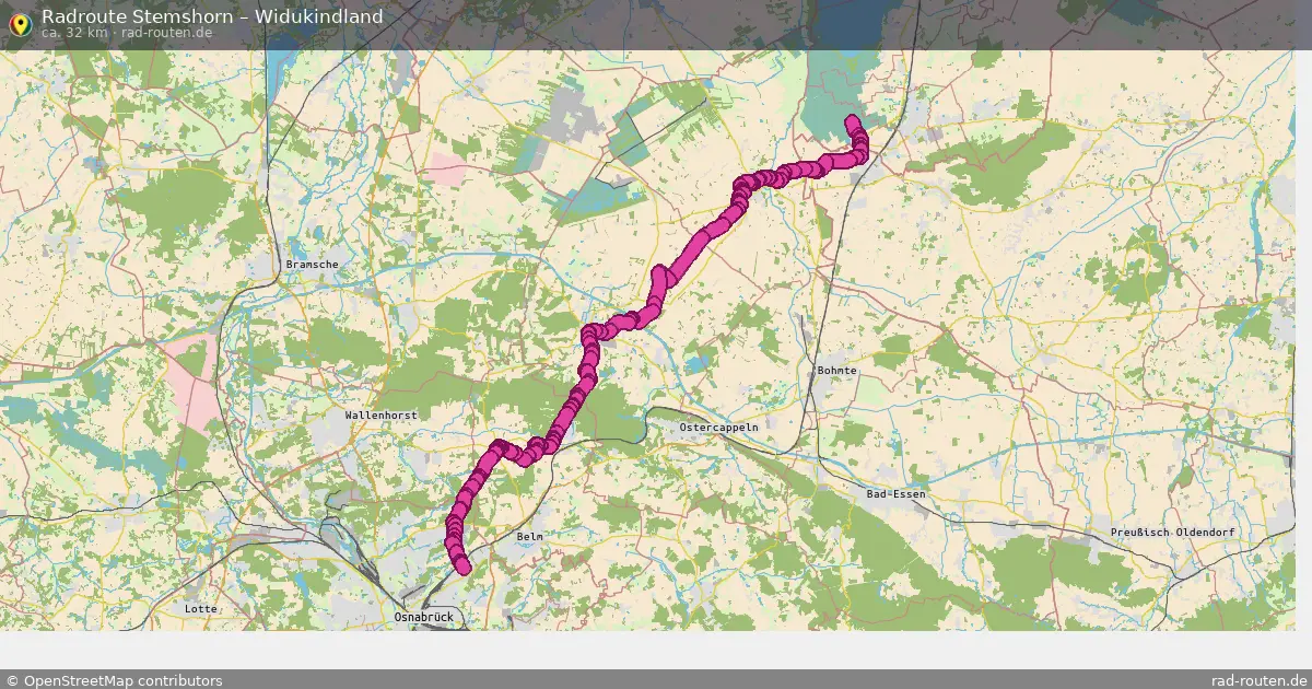 Fahrradroute Stemshorn – Widukindland