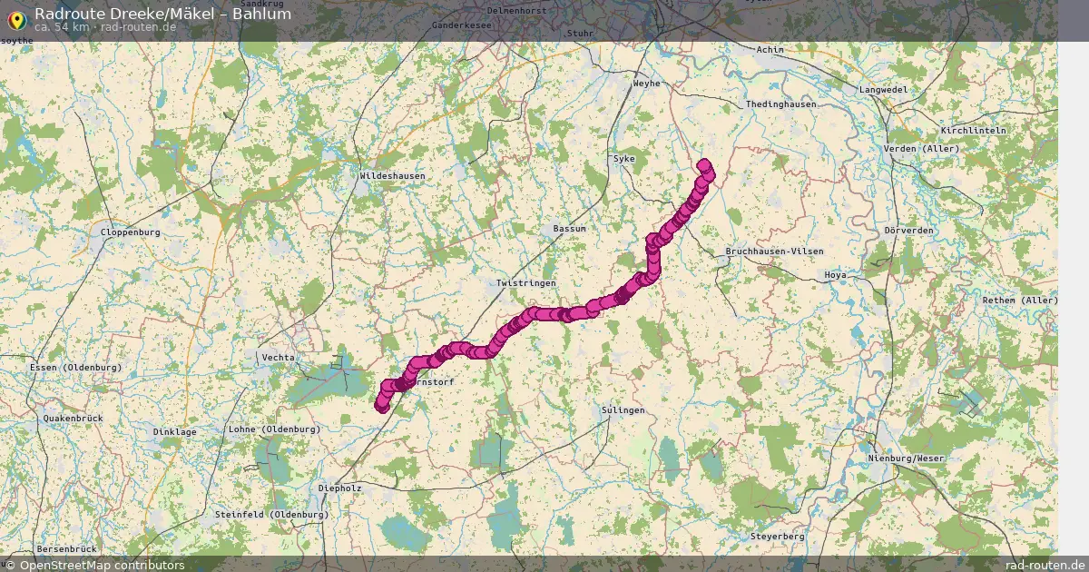 Radtour Dreeke Mäkel – Bahlum