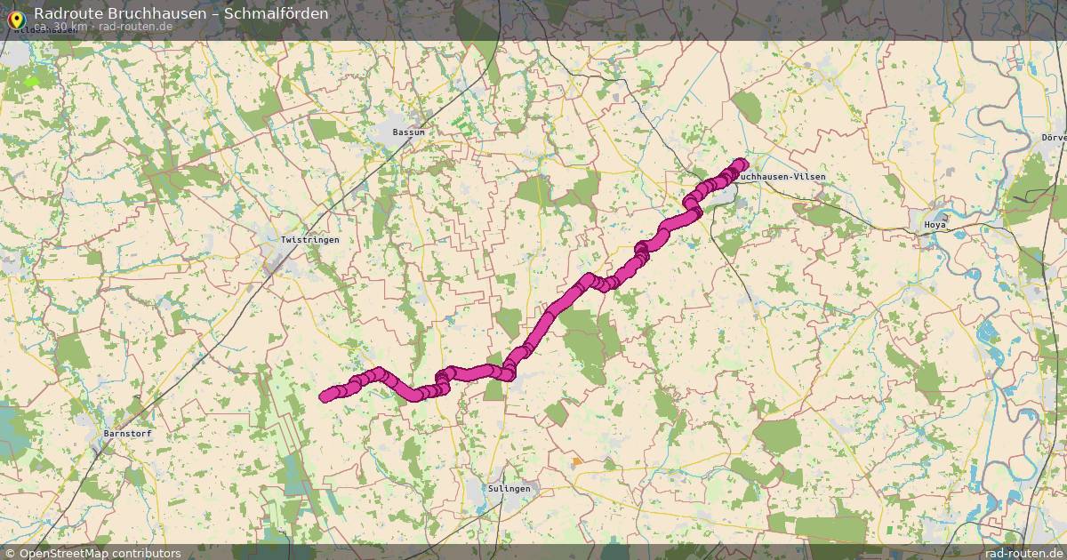 Fahrradroute Bruchhausen – Schmalförden