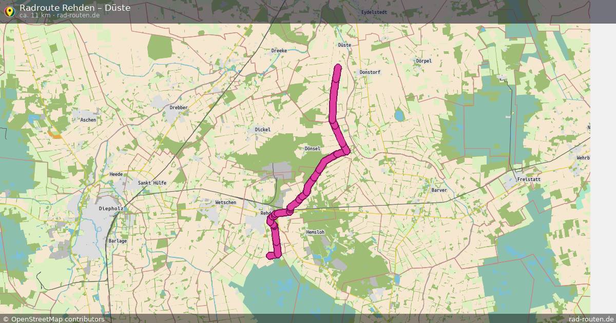 Radtour Rehden – Düste