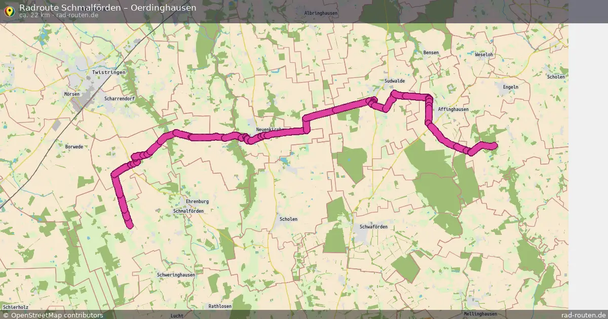 Radtour Schmalförden – Oerdinghausen