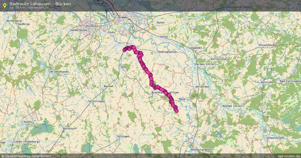 Radtour Lahausen – Bücken