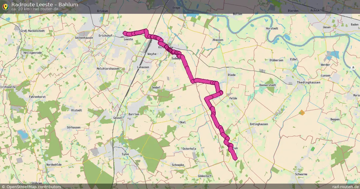 Radtour Leeste – Bahlum