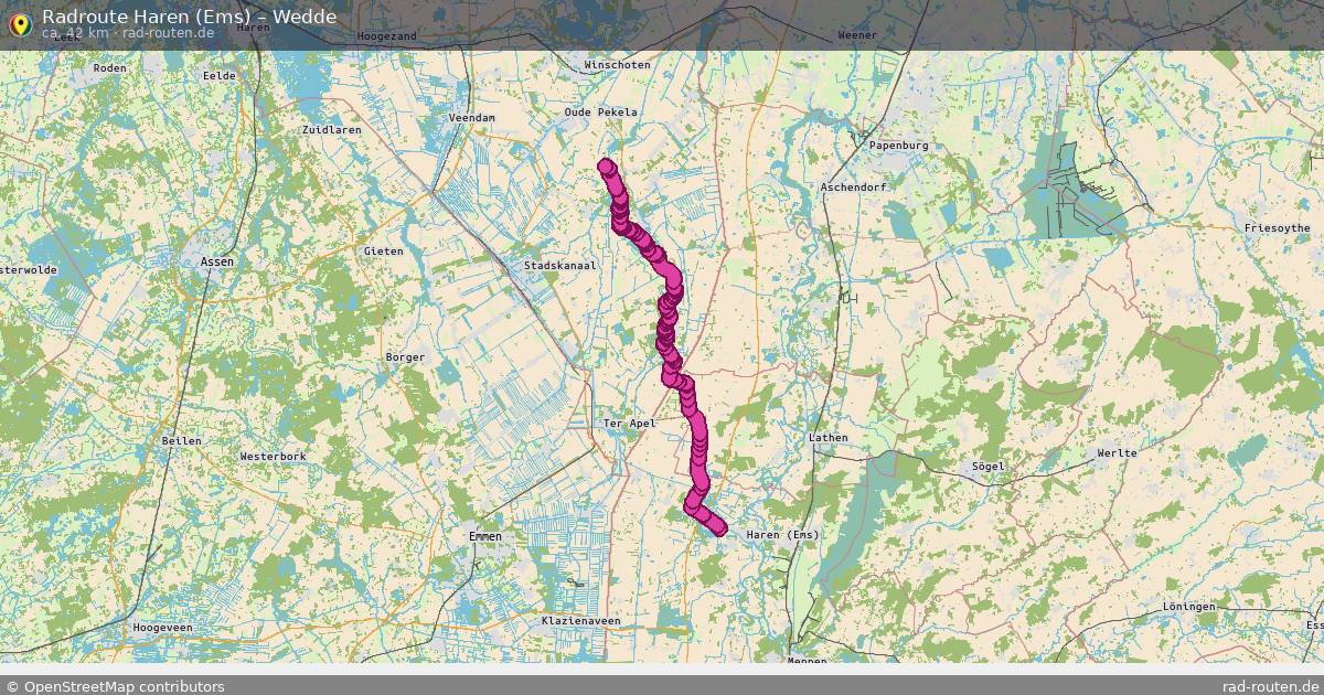 Fahrradroute Haren (Ems) – Wedde