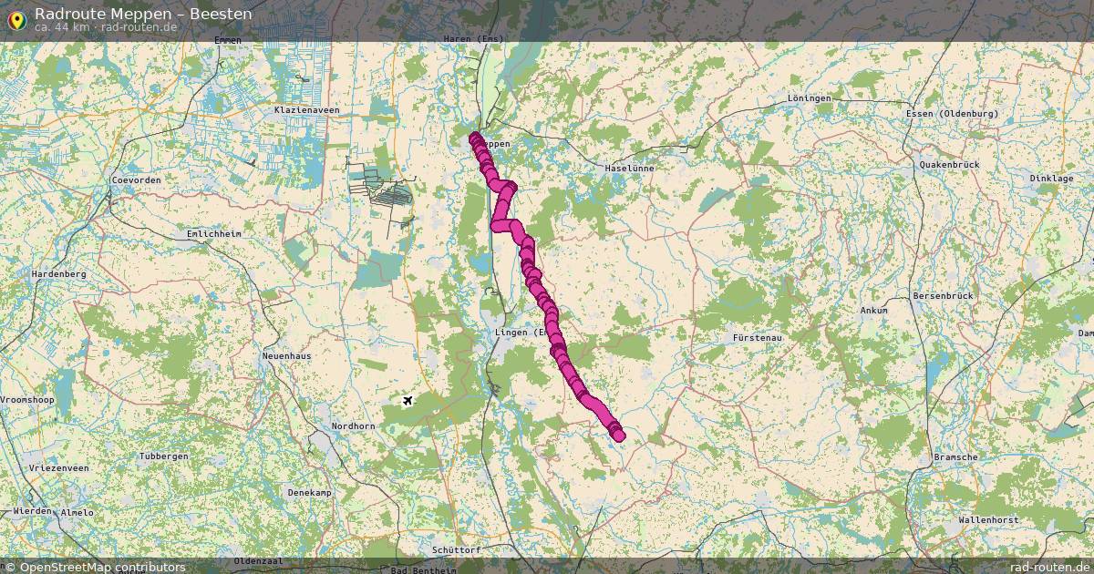 Fahrradroute Meppen – Beesten