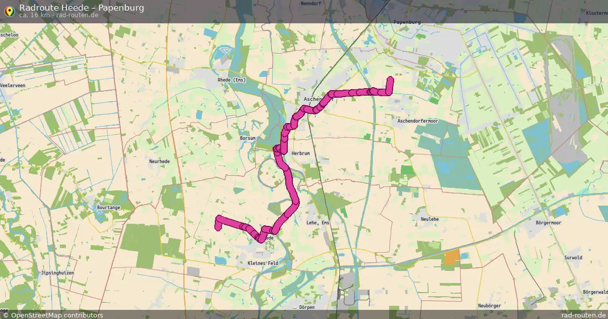 Fahrradroute Heede – Papenburg