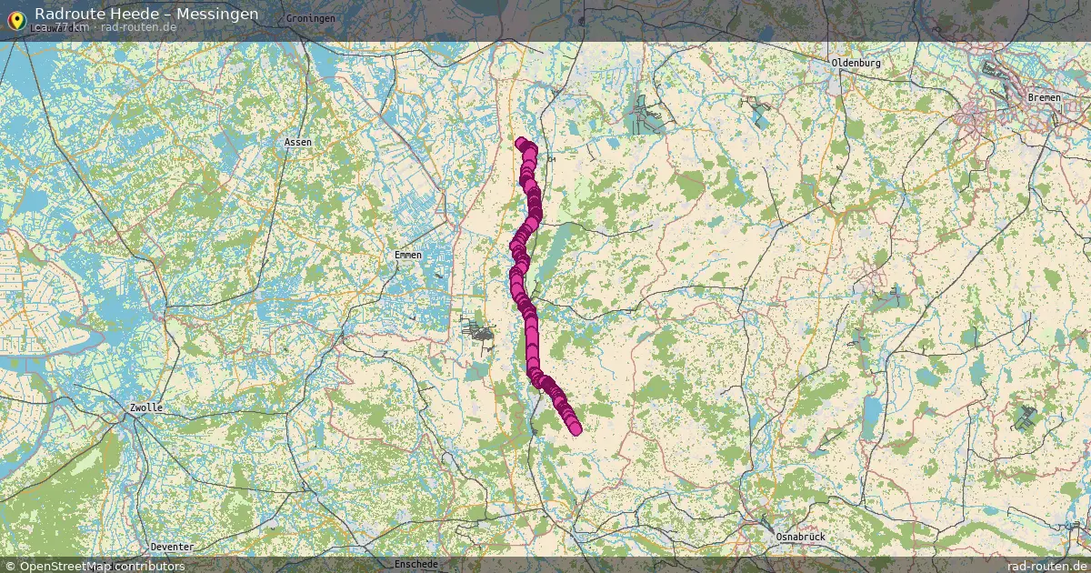 Fahrradroute Heede – Messingen